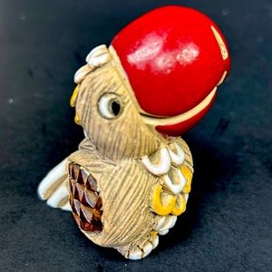 Vintage retired ARTESANIA  RINCONADA  hand made Parrot figure Made in Uru…